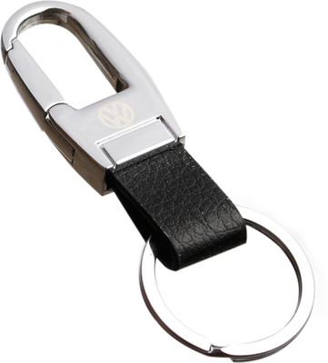 Techpro Metal Silver Colour Volkswagen Locking Key Chain(Multicolor)