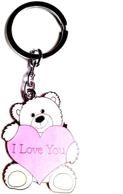 Keepsake White Teddy Key Chain(White)