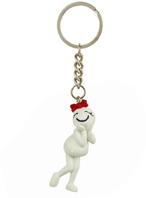 CTW Cute Zoo Zoo Keychain Key Chain(White)