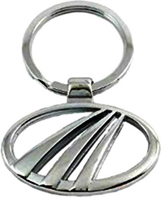 Tech Fashion Mahindra Logo Locking Key Chain(Silver)
