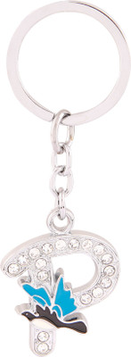 Zeroza Alphabet Letter P LP06 Key Chain(Multicolor)