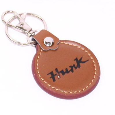 Aura Hero Hunk Leather & Metal Key Chain(Brown, Black)