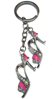 City Choice Pink Sandal Key Chain(Pink, Silver)
