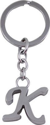 Forty Creek Letter K Locking Key Chain(Silver)