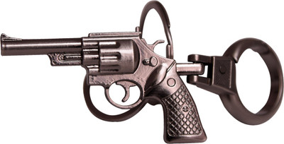 Dealfinity Pistol Full Metal DKYCN1000 Locking Key Chain(Silver)