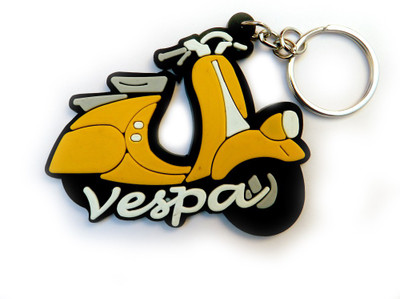 Techpro Singlesided Vespa Key Chain(Multicolor)