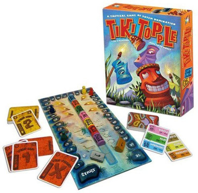 Gamewright Tiki Topplea Tactical Of Totem Domination(Multicolor)