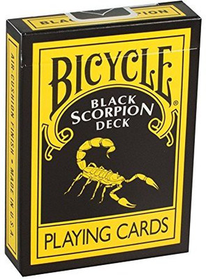 Bicycle Black Scorpion Playing Cards (BLACK) Deck w/4 Gaff by Magic Makers Inc(Black)
Bicycle Black Scorpion Playing Cards (BLACK) Deck w/4 Gaff by Magic Makers Inc(Black)