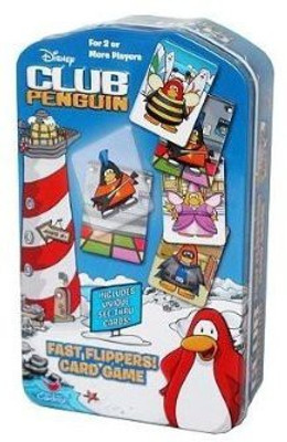 Disney Club Penguin Fast Flippers Card Game(Multicolor)