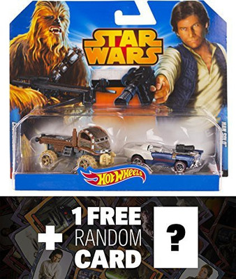 Star Wars Chewbacca & Han Solo 164 Diecast Vehicle X Hot Wheel(Multicolor)
