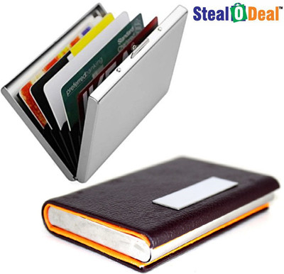 Stealodeal Brown Orange Unisex Steel With Plain Metal 20 Card Holder(Set of 2, Brown)
Stealodeal Brown Orange Unisex Steel With Plain Metal 20 Card Holder(Set of 2, Brown)