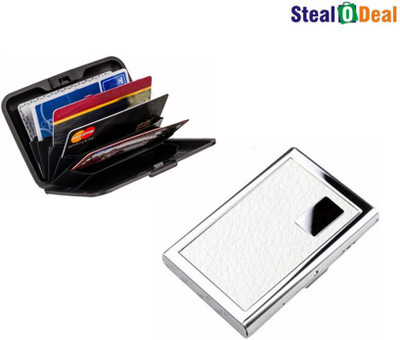 Stealodeal Leather Piece White Metal With Multicolor Plastic Aluma 6 Card Holder(Set of 2, White, Multicolor)
Stealodeal Leather Piece White Metal With Multicolor Plastic Aluma 6 Card Holder(Set of 2, White, Multicolor)