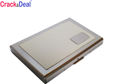 CrackaDeal High Quality Steel White Leather High Quality ATM 6 Card Holder(Set of 1, Multicolor)
CrackaDeal High Quality Steel White Leather High Quality ATM 6 Card Holder(Set of 1, Multicolor)