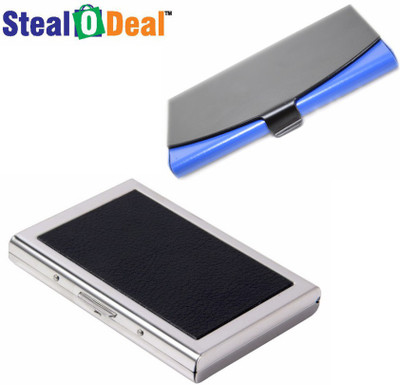 Stealodeal Black Metal Aluma With Mix Color Stainless Steel 6 Card Holder(Set of 2, Black)
Stealodeal Black Metal Aluma With Mix Color Stainless Steel 6 Card Holder(Set of 2, Black)