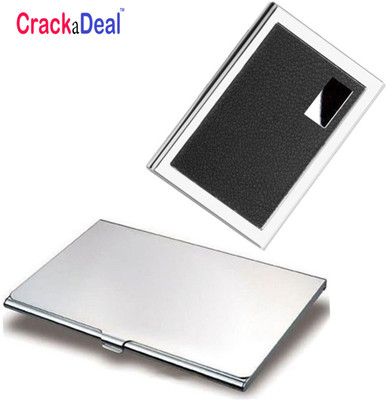 CrackaDeal High Quality Steel Black Leather Premium ATM & Stainless Steel Executive Pocket Visiting 6 Card Holder(Set of 2, Multicolor)
CrackaDeal High Quality Steel Black Leather Premium ATM & Stainless Steel Executive Pocket Visiting 6 Card Holder(Set of 2, Multicolor)