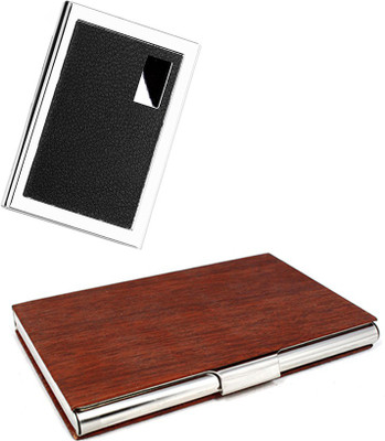 Stealodeal Brown Wooden Texture Steel With Black Metal 15 Card Holder(Set of 2, Brown, Black)
Stealodeal Brown Wooden Texture Steel With Black Metal 15 Card Holder(Set of 2, Brown, Black)