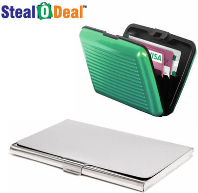 Stealodeal Green and Silver Security Credit/Debit 6 Card Holder(Set of 2, Green, Silver)
Stealodeal Green and Silver Security Credit/Debit 6 Card Holder(Set of 2, Green, Silver)