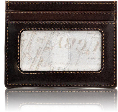 Leather Zentrum 6 Card Holder(Set of 1, Brown)