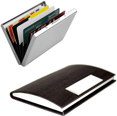 Stealodeal Side Dark Brown Wooden Textured Steel With Plain Metal 20 Card Holder(Set of 2, Brown)
Stealodeal Side Dark Brown Wooden Textured Steel With Plain Metal 20 Card Holder(Set of 2, Brown)
