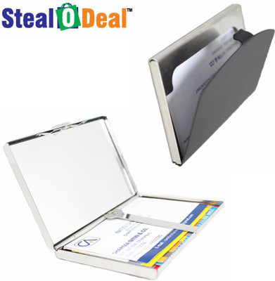 Stealodeal Plain Metal Box II With Black Stainless Steel 15 Card Holder(Set of 2, Black, Silver)
Stealodeal Plain Metal Box II With Black Stainless Steel 15 Card Holder(Set of 2, Black, Silver)