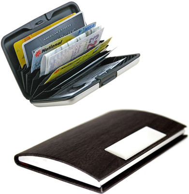 Stealodeal Side Dark Brown Wooden Textured Steel With Aluminium ABS Plastic 20 Card Holder(Set of 2, Brown)
Stealodeal Side Dark Brown Wooden Textured Steel With Aluminium ABS Plastic 20 Card Holder(Set of 2, Brown)