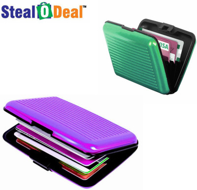 Stealodeal Green and Purple Security Credit/Debit 6 Card Holder(Set of 2, Green, Purple) 
Stealodeal Green and Purple Security Credit/Debit 6 Card Holder(Set of 2, Green, Purple)