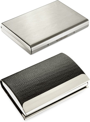 Billiondeal High Quality | Combo of 2 | Steel Plain Aluminium Silver ATM And 1 Steel Card Holder And Full Black Soft ATM Card Holder 6 Card Holder(Set of 2, Silver)
Billiondeal High Quality | Combo of 2 | Steel Plain Aluminium Silver ATM And 1 Steel Card Holder And Full Black Soft ATM Card Holder 6 Card Holder(Set of 2, Silver)