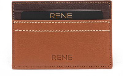 Rene 4 Card Holder(Set of 1, Tan)