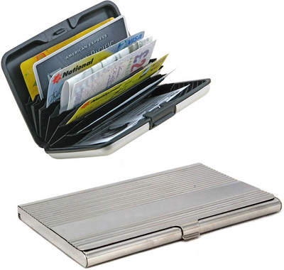 Stealodeal Silver ZigZag Pattern Steel With Aluminium ABS Plastic 20 Card Holder(Set of 2, Silver)
Stealodeal Silver ZigZag Pattern Steel With Aluminium ABS Plastic 20 Card Holder(Set of 2, Silver)
