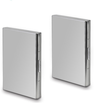 billion DEAL 6 Card Holder(Set of 2, Silver)
