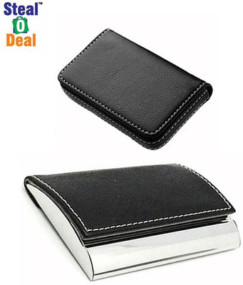 Stealodeal Black Side Elegant Visiting With Full Leather 20 Card Holder(Set of 2, Black)
Stealodeal Black Side Elegant Visiting With Full Leather 20 Card Holder(Set of 2, Black)
