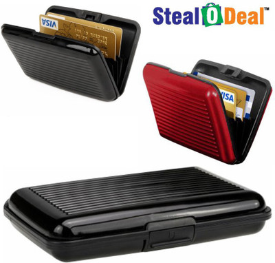 Stealodeal 2pc Black with Red Security Credit/Debit 6 Card Holder(Set of 3, Black, Red)
Stealodeal 2pc Black with Red Security Credit/Debit 6 Card Holder(Set of 3, Black, Red)