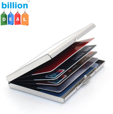 billion Deal High Quality Steel Plain Executive ATM 6 Card Holder(Set of 1, Silver)
billion Deal High Quality Steel Plain Executive ATM 6 Card Holder(Set of 1, Silver)