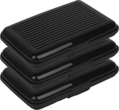 Fox 6 Card Holder(Set of 3, Black)