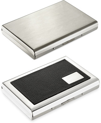 Billiondeal High Quality | Combo of 2 | Steel Plain Executive Silver ATM And 1 Steel Card Holder And 1 Black Case Steel ATM Card Holder 6 Card Holder(Set of 2, Silver)
Billiondeal High Quality | Combo of 2 | Steel Plain Executive Silver ATM And 1 Steel Card Holder And 1 Black Case Steel ATM Card Holder 6 Card Holder(Set of 2, Silver)