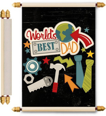 Lolprint Fathers Day Scroll Greeting Card(Multicolor, Pack of 1) 
Lolprint Fathers Day Scroll Greeting Card(Multicolor, Pack of 1)