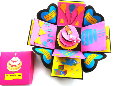 RMantra Birthday/Congratulatory Surprise Explosion Box Greeting Card(Pink, Pack of 1)
RMantra Birthday/Congratulatory Surprise Explosion Box Greeting Card(Pink, Pack of 1)