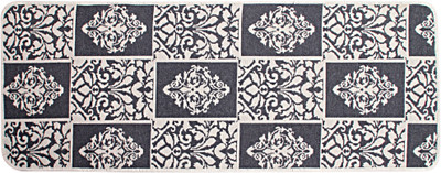 Saral Home Black Cotton Carpet(45 cm X 120 cm)