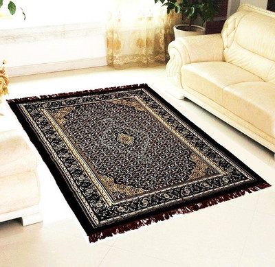 Superb Furnishings Maroon Velvet Carpet(122 cm X 183 cm)