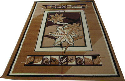 Farhan Carpet Gold Polypropylene Carpet(120 cm X 155 cm)