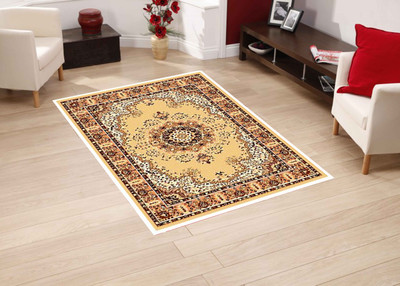 Presto Gold Polyester Carpet(90 cm X 150 cm)