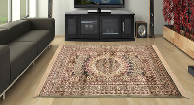 Presto Maroon Silk Carpet(120 cm X 180 cm)