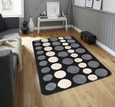 Saral Home Beige Polyester Area Rug(80 cm X 130 cm)