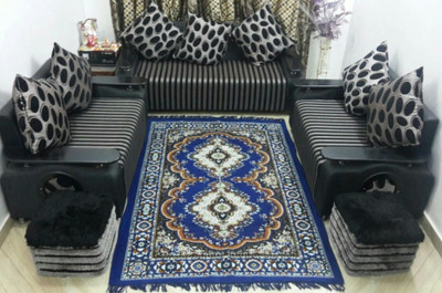 Mr. Ruhal Blue Cotton Carpet(121 cm X 183 cm)