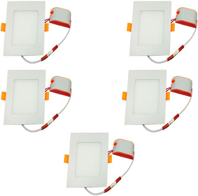 Glamox 6 watt Slim panel light Square white pack of 5 Recessed Ceiling Lamp
Glamox 6 watt Slim panel light Square white pack of 5 Recessed Ceiling Lamp