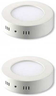 Glazo 6 watt Led Surface light round warm white pack of 2 Flush Mount Ceiling Lamp
Glazo 6 watt Led Surface light round warm white pack of 2 Flush Mount Ceiling Lamp
