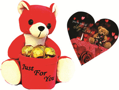 Skylofts Cute Teddy Penstand with love heart combo Chocolate Bars(Pack of 2, 140 g)
Skylofts Cute Teddy Penstand with love heart combo Chocolate Bars(Pack of 2, 140 g)