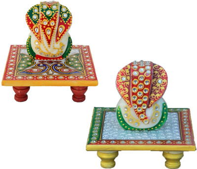 eCraftIndia Set of 2 Marble Ganesha Chowkis Marble All Purpose Chowki(Multicolor, Pack of 2)
eCraftIndia Set of 2 Marble Ganesha Chowkis Marble All Purpose Chowki(Multicolor, Pack of 2)