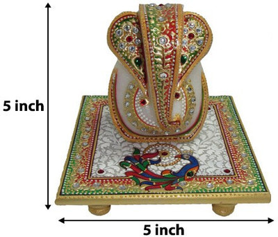 eCraftIndia Generous Lord Ganesha with Peacock Marble Pooja Chowki(Blue, Green, Red, Pack of 1)
eCraftIndia Generous Lord Ganesha with Peacock Marble Pooja Chowki(Blue, Green, Red, Pack of 1)