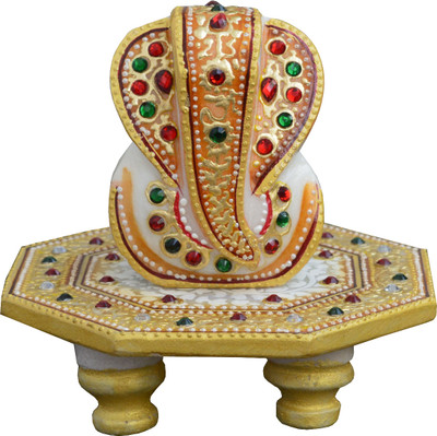 eCraftIndia Lord Ganesha on Round Golden Marble Pooja Chowki(Gold, Pack of 1)
eCraftIndia Lord Ganesha on Round Golden Marble Pooja Chowki(Gold, Pack of 1)